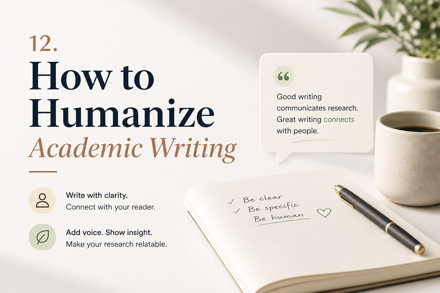 How to Humanize Academic Writing