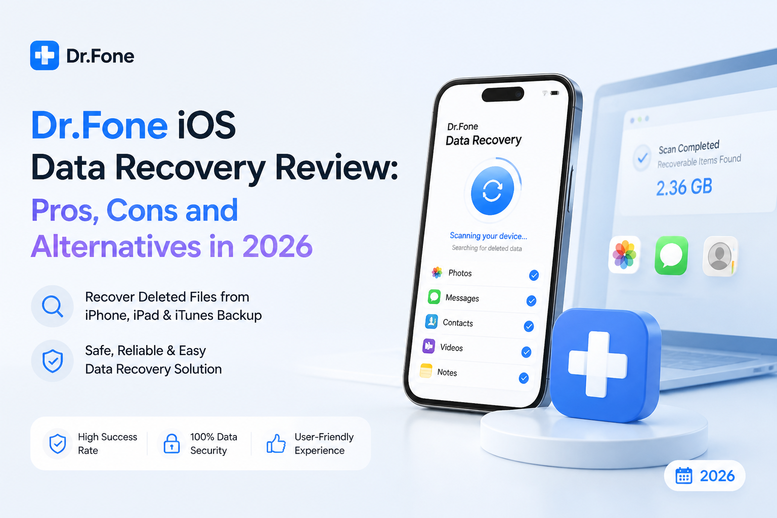 Dr.Fone iOS Data Recovery Review: Pros, Cons and Alternatives in 2026